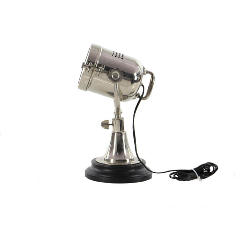 Urban Designs Cord-n-Plug Brushed Aluminum Accent Spotlight Table Lamp