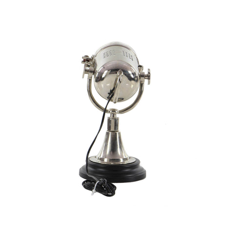 Urban Designs Cord-n-Plug Brushed Aluminum Accent Spotlight Table Lamp