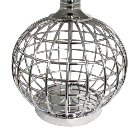 Urban Designs Round Metal Cage Table Lamp - Set of 2
