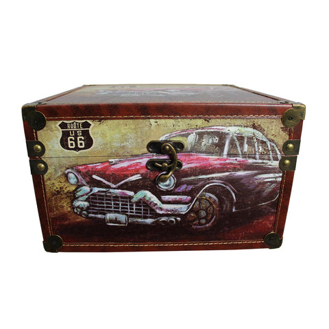 Urban Designs Old Fashion Route 66 Cars 3-Piece Decorative Box Set
