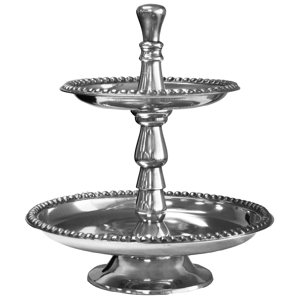 Urban Designs Aluminum 2-Tier Dessert Stand