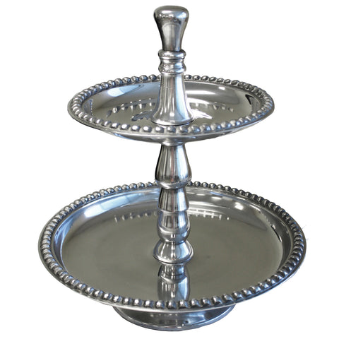 Urban Designs Aluminum 2-Tier Dessert Stand