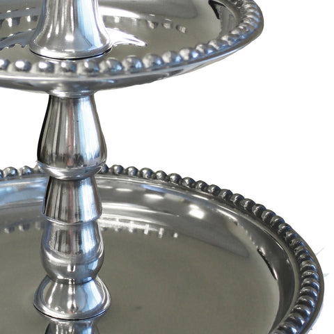 Urban Designs Aluminum 2-Tier Dessert Stand