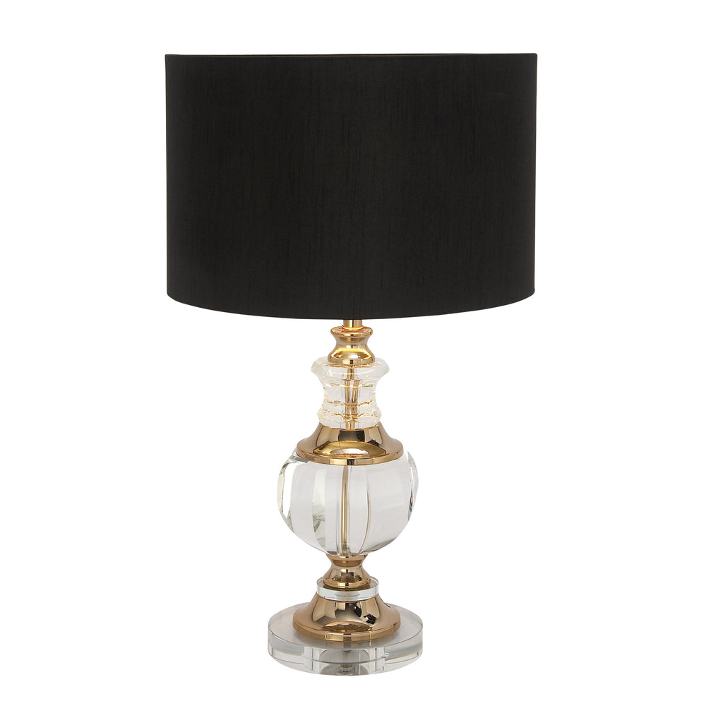 Urban Designs Decorator's Collection Crystal Gold Round Table Lamp