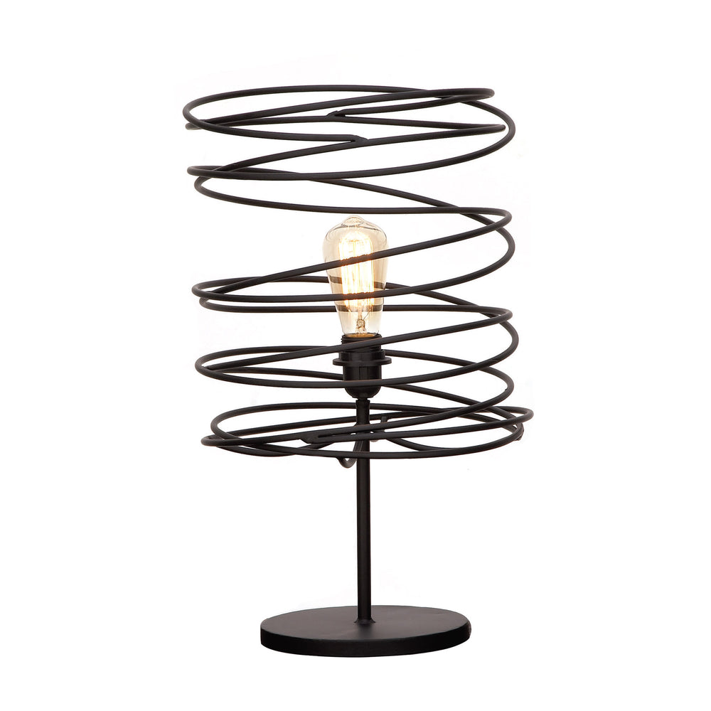 Urban Designs Coiled Iron Shade Table Lamp