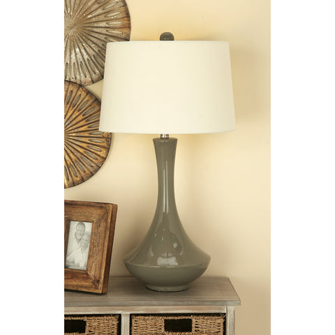 Urban Designs Bossa Nova Collection 30-Inch Glazed Ceramic Table Lamp Set