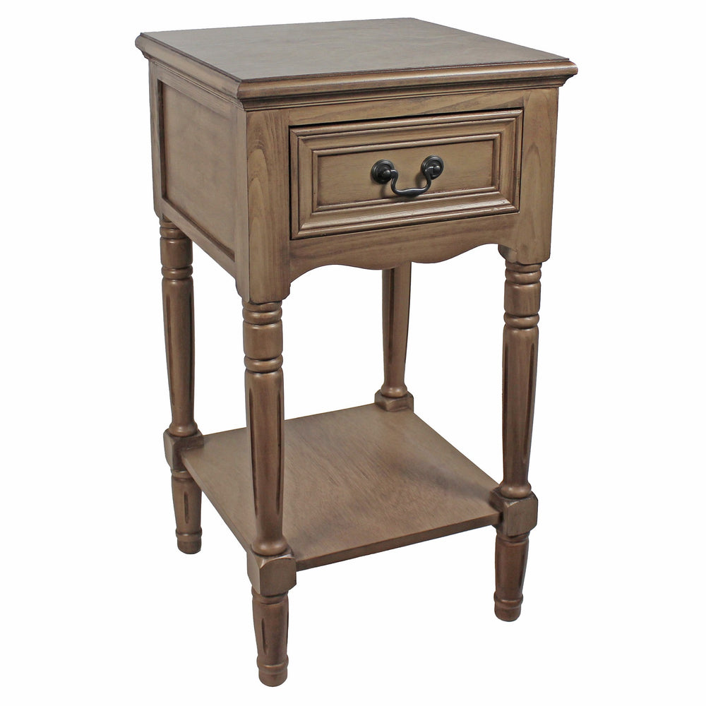 Urban Designs Solid Wood Night Stand Table - Light Brown