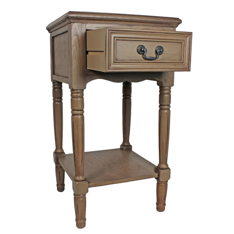 Urban Designs Solid Wood Night Stand Table - Light Brown