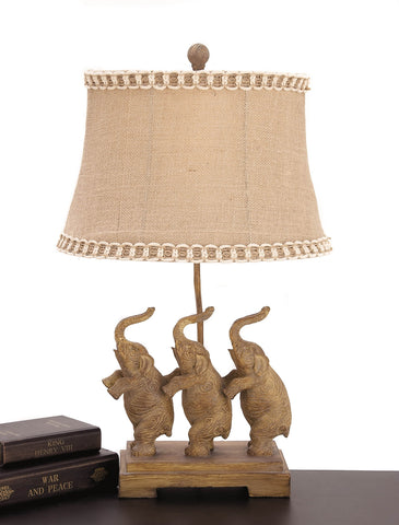 Urban Designs Standing Elephant Trio 24-inch Table Lamp Set