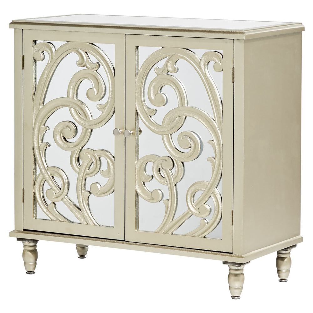 Urban Designs Sandstone 2-Door Accent Storage Chest Cabinet