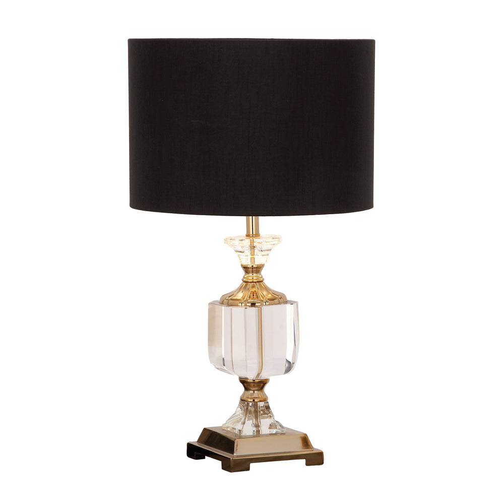 Urban Designs Euro Crystal and Brass Table Lamp