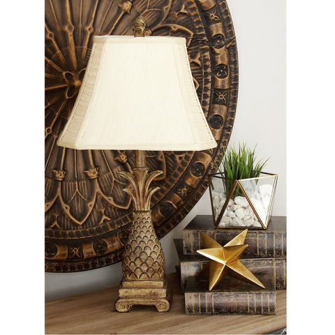 Urban Designs Tropical Pineapple Accent Table Lamp - Set of 2