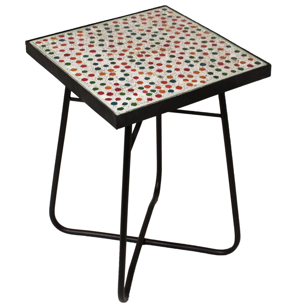 Urban Designs Color Mosaic Square Accent Table