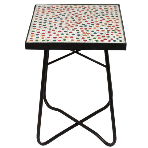 Urban Designs Color Mosaic Square Accent Table