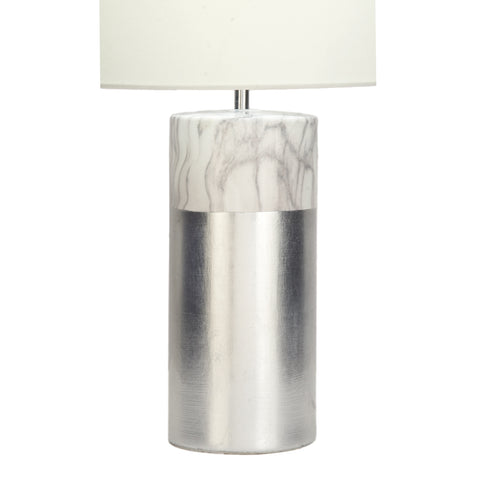 Urban Designs Nash 24-Inch Silver Ceramic Table Lamp