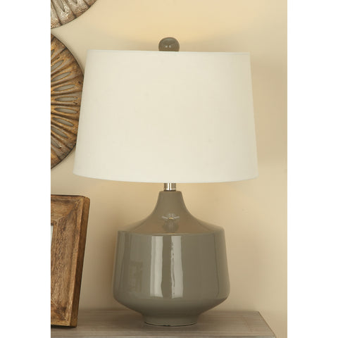 Urban Designs Bossa Nova Collection 23-Inch Glazed Ceramic Table Lamp Set
