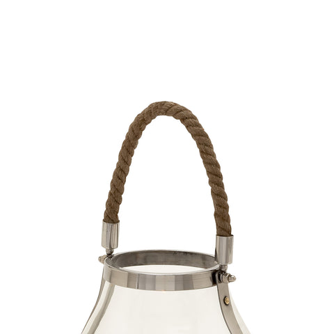 Urban Designs Polished Stainless Steel Contemporary Lantern