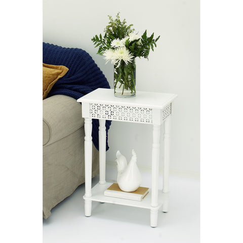 Urban Designs California Collection Wood Rectangular Side Table