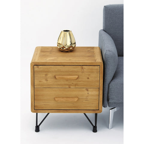 Urban Designs Dana Point Collection 2-Drawer Wooden End Table