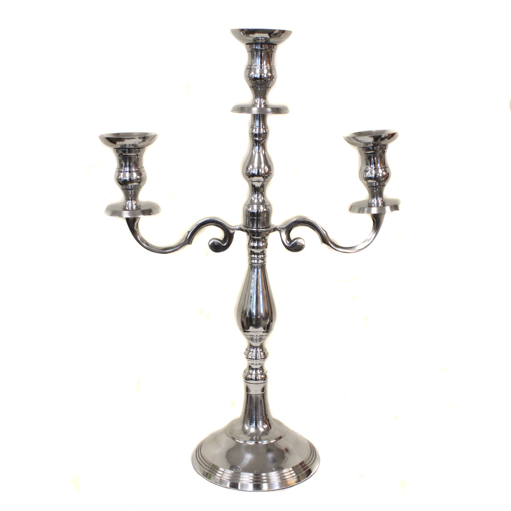 Urban Designs Lighting Designs Hampton 3-Arm Aluminum Candelabra Candle Holder