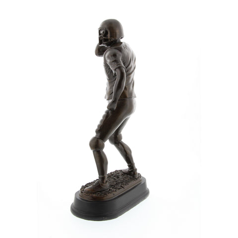 Urban Designs 17" Pro Football Player Quaterback Sculpture - Bronze Finish