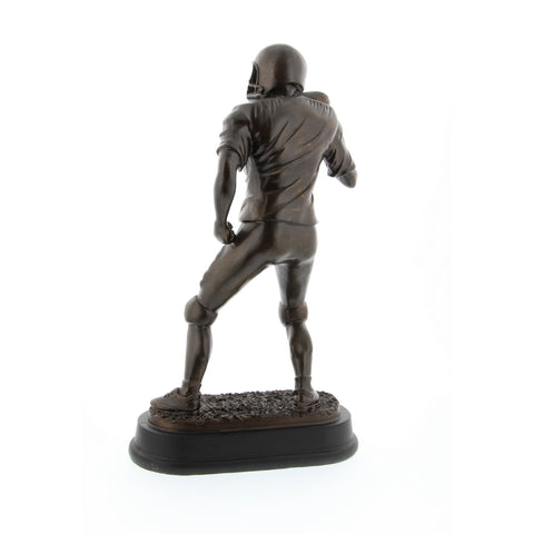 Urban Designs 17" Pro Football Player Quaterback Sculpture - Bronze Finish