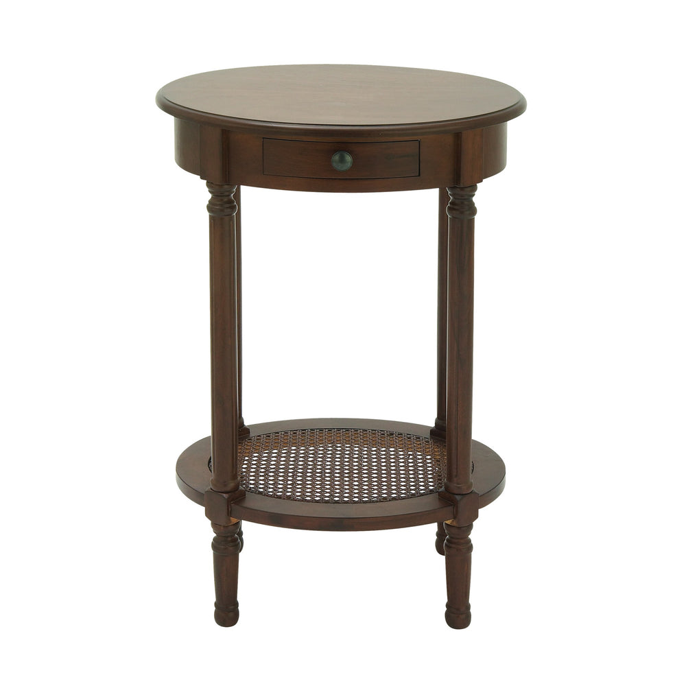 Urban Designs Madison 1-Drawer Round Accent Table