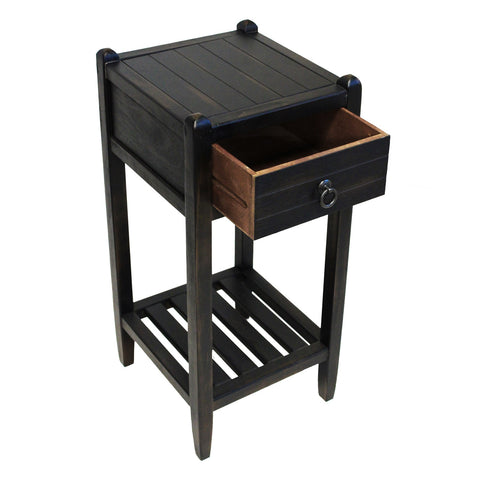 Urban Designs Espresso 30" Wood Side Table