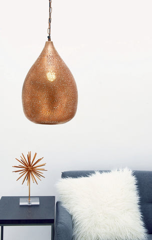 Urban Designs Copper Metal Hanging Ceiling Pendant Light