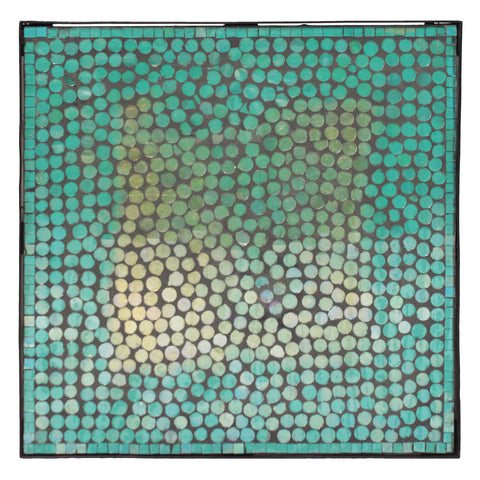 Urban Designs Mosaic Turquoise Square Accent Table