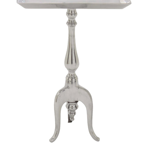 Urban Designs Stella Aluminum Rectangular Pedestal Tray Table