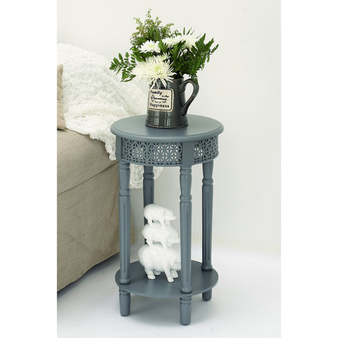 Urban Designs California Collection Wood Round Side Table