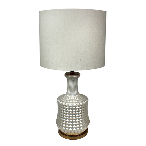 Urban Designs Carmel Gloss White and Gold Table Lamp