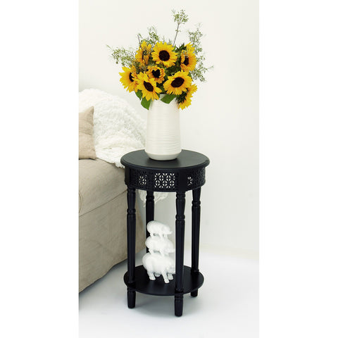 Urban Designs California Collection Wood Round Side Table