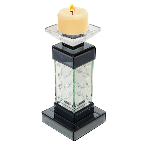 Urban Designs Crystal Towers Glass Candle Holder Set - Set of 2
