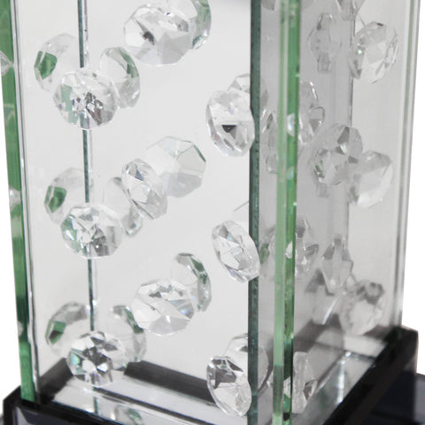 Urban Designs Crystal Towers Glass Candle Holder Set - Set of 2