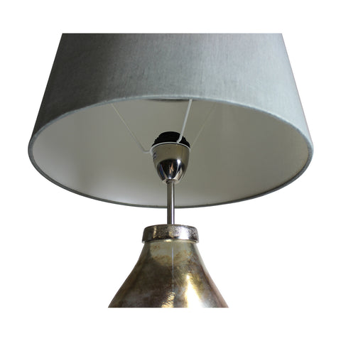 Light and Living 26-Inch Rusted Ceramic Silver Nickel Table Lamp