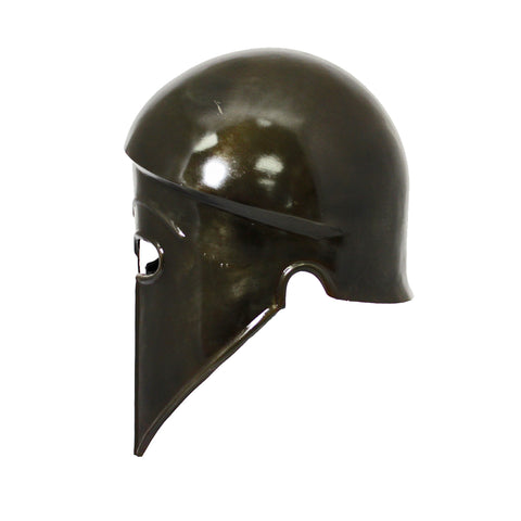Urban Designs Antique Replica Greek Corinthian Armor Helmet - Ancient Brown