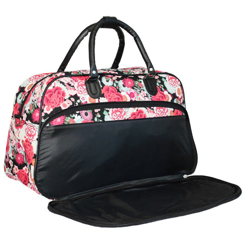 World Traveler 21" Carry-On Shoulder Tote Duffel Bag - Flower