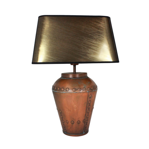 Urban Designs 23-Inch Antique Copper Metal Table Lamp
