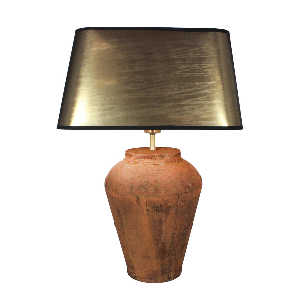 Urban Designs 23-Inch Rusted Bronze Metal Table Lamp