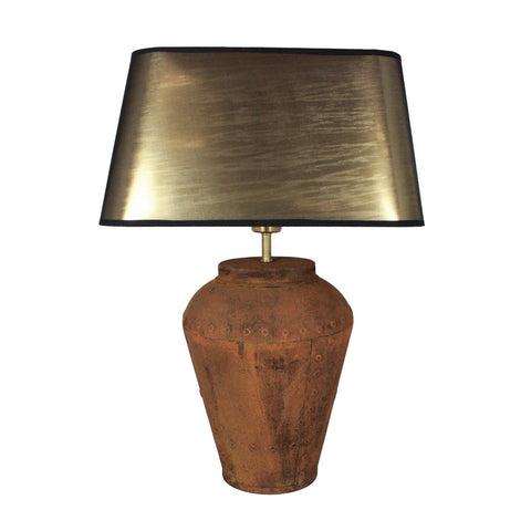 Urban Designs 23-Inch Rusted Bronze Metal Table Lamp