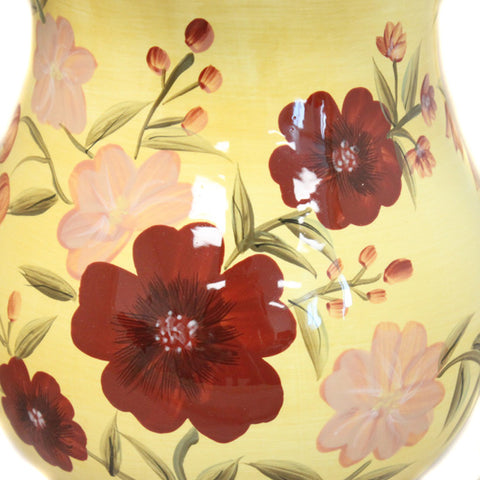Floral Garden Hand-Painted Decorative Vase