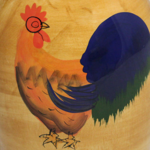 Classic Rooster Collection Deluxe Ceramic Hand-Painted Water Pitcher
