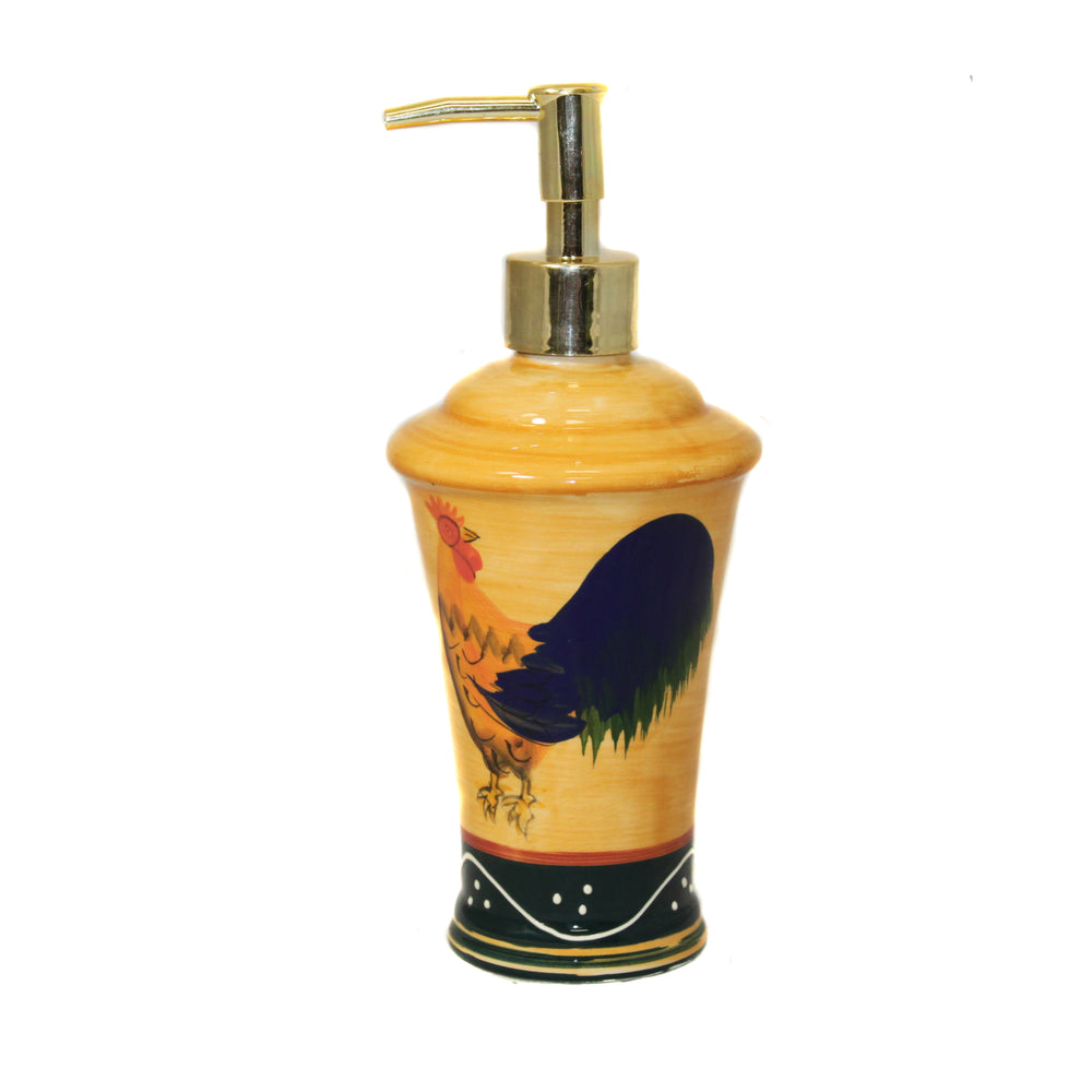 Classic Rooster Collection Deluxe Soap Lotion Dispenser