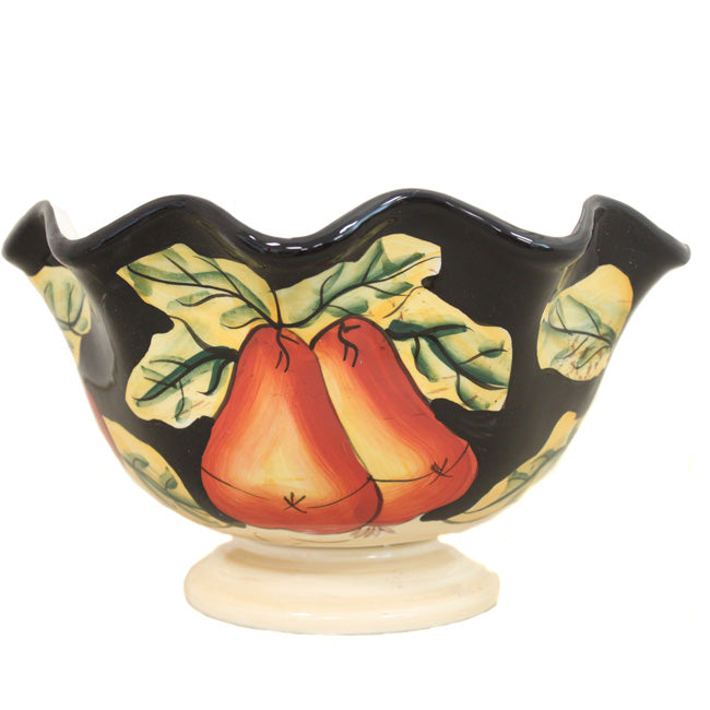 Casa Cortes Barcelona Collection Hand-Painted Ceramic Fruit Bowl