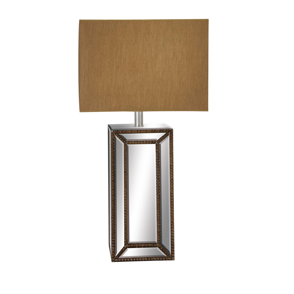 Urban Designs Mirror Column 32" Table Lamp with Copper Gold Shade