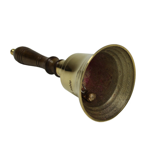Urban Designs Handcrafted Engraved Antiqued Solid Brass 9-Inch Captain Bell