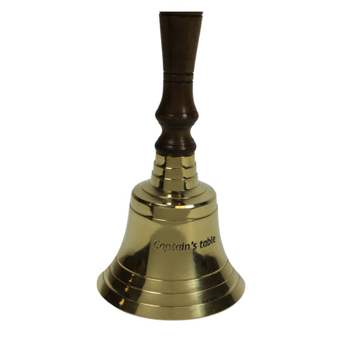Urban Designs Handcrafted Engraved Antiqued Solid Brass 9-Inch Captain Bell