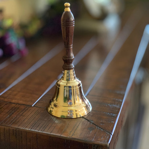 Urban Designs School And Classroom Handcrafted Antiqued Solid Brass Bell